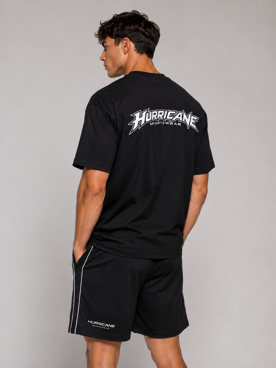 HURRICANE Oversized TEE Black