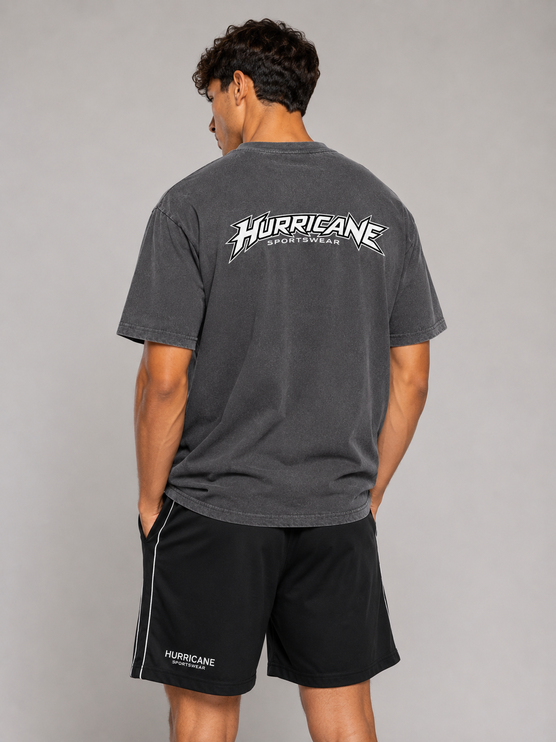 HURRICANE Oversized TEE Dark Grey
