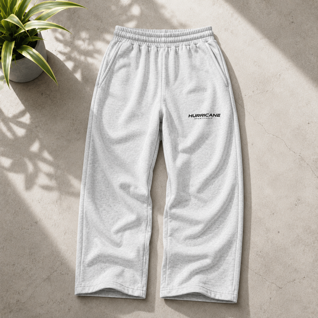 HURRICANE Oversized Sweatpants LIGHT GREY