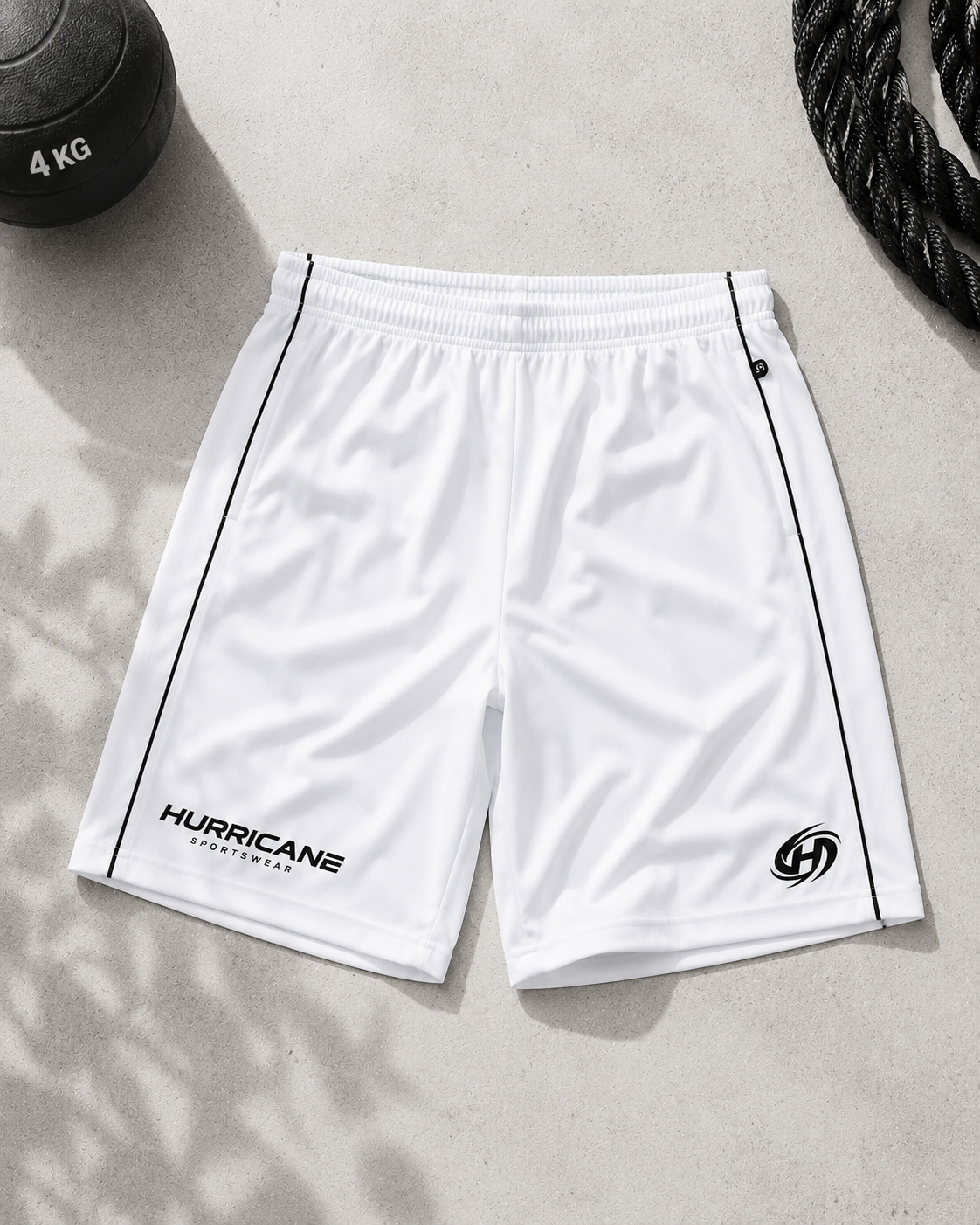 HURRICANE Performance Shorts WHITE