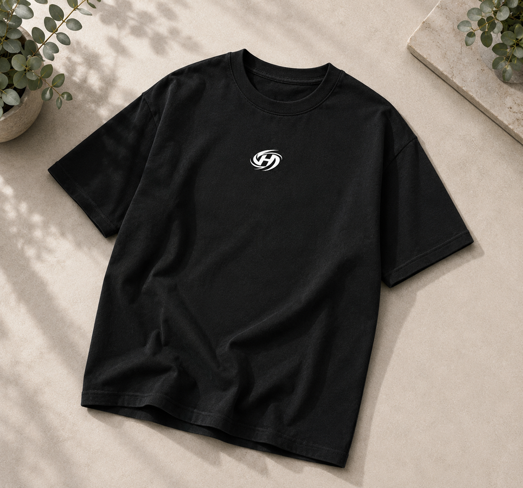 HURRICANE Oversized TEE BLACK