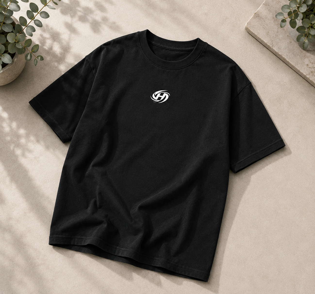HURRICANE Oversized TEE BLACK