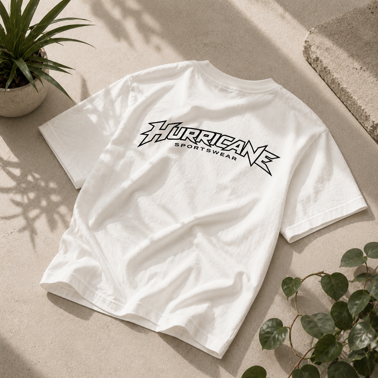 HURRICANE Oversized TEE WHITE