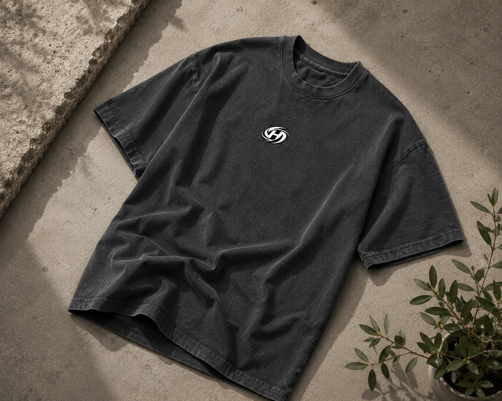 HURRICANE Oversized TEE DARK GREY